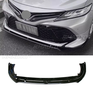 Gloss Black <b>Car</b> Front Bumper Lip Spoiler Splitter <b>Diffuser</b> Accessories Body Kits Cover <b>for</b> Toyota Camry 2018 2019 2020 - Product Image 1