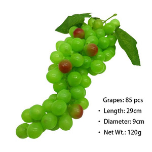 Hot Bán Sống Động Như Thật Nhân Tạo Nho Giả Nho Với Dây Leo Cho Halloween Đám Cưới Trở Lại Trường Mô Phỏng Trái Cây - Product Image 6