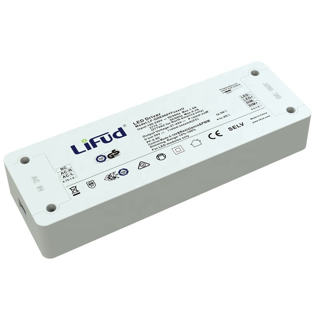 Lifud 3 in 1 Constant Current 10W 12W 20W 30W 40W 50W DALI Pwm 0-10v Dimmable Led   Driver