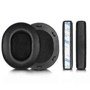 Coussinets d'oreille en cuir protéiné de remplacement, pièces de réparation compatibles avec les écouteurs ATH-M70X <span class=keywords><strong>Audio</strong></span>-Technica - Product Image 1