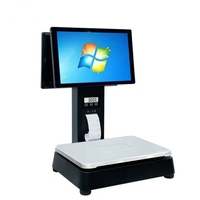 Báscula de Pesaje con IA Veidt, Impresión de Etiquetas con Código de Barras, Pantalla Táctil Dual, API en Red, Báscula OEM para Supermercados y Carnicerías, Modelo SPL