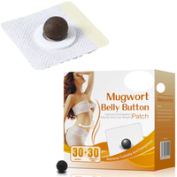 Patchs amincissants pour le nombril en tissu non tissé Moxa, en stock, détox et amélioration de la constipation pour le soin du ventre.