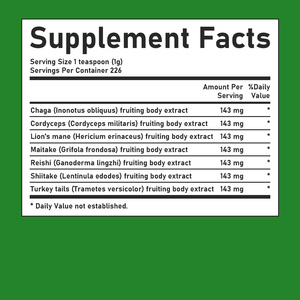 Hot Sale Mushroom Powder Balanced Jitter Free Energy Calm Focusmental Clarity Focus Immune Lifestyle Natural Energy Powder - Product Image 2