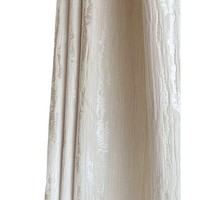 Voilages en Tulle Géométrique Crème Haut de Gamme Français, Cantonnières Personnalisées Nouveau Style Haute Précision pour Salon et Chambre Doré Moderne