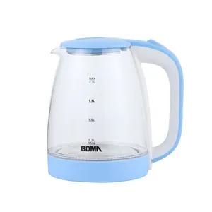 בומה תה חשמלי קומקומים חדשים מים טפוט מטבח מכונת תה מכונת פילטר חום עמיד לחום פילטר 2.0l קומקום זכוכית