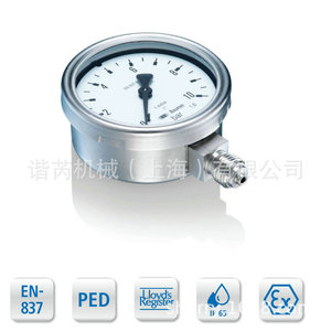 เกจวัดความดัน Baumer MEX3 MEM3 10 บาร์ แบบท่อบูร์ดอน เครื่องมือวัดความแม่นยำสูง - Product Image 3