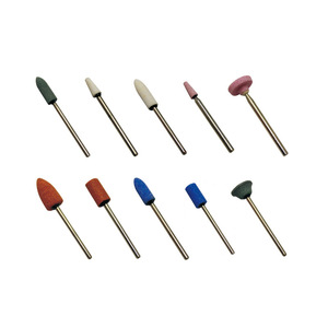 Meule dentaire en céramique verte, blanche et bleue avec tige de 2,34 mm pour usage dentaire - Product Image 5