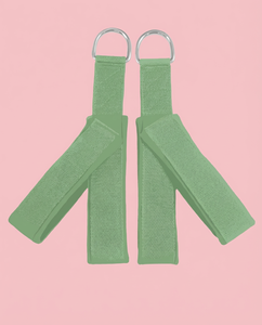 Senya Pilates Alças Acolchoadas de Algodão com Anel em D de Metal, para Treino em Reformer, Fitness Doméstico e Exercícios, com Almofada Espessa e Amigável à Pele - Product Image 1