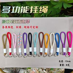 Dragonne de téléphone tressée couleur bonbon en maille polyester pour sac et gourde Hiver 2024 Origine Yiwu - Product Image 3