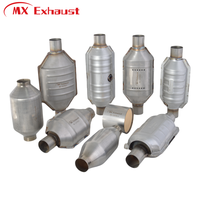 Catalizador Universal de 2,25 pulgadas, convertidor catalítico de 400 celdas de 500 celdas, rendimiento de alto flujo de acero inoxidable de 11 "de longitud