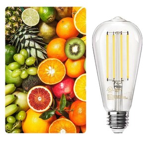 <strong>Edison</strong> Vintage ST64 Lamp Bulb <strong>E27</strong> Base Remote Control Switch Tungsten <strong>Filament</strong> Glass <strong>LED</strong> Nipple Bulb - Product Image 5
