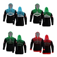 PURE Personnalisé En Gros Sublimé Imprimé Blancs Rugby Tag Hoodies Polynésien Ngati Porou Zipper Hoodie Tatouage Hommes