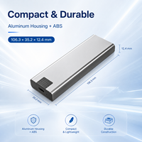 Carcasa Externa para SSD SATA M.2 sin Herramientas, USB 3.0 de 5 Gbps, Aluminio, Clave B, 2230/2242/2260/2280, 2 TB, Universal, Portátil
