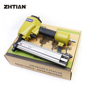 Clavadora Neumática Zhtian St38 con Entrada de 1/4 de Pulgada, Pistola de Clavos de Aire de Aleación de Aluminio para Fijación de Madera y Metal - Product Image 1