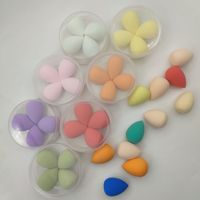 Nouvel ensemble de 4 mini éponges de maquillage en forme de fleur, sans latex, multicolores, de haute qualité, pour cosmétiques 2026