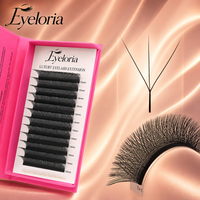 Extensions de cils individuels en forme de W 3D-8D, faux cils 3D 4D 5D 9D 10D, cils trèfle, extensions de cils marque privée
