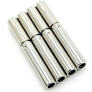 Hebillas de acero inoxidable para grano de arroz ZX0097 para accesorios de joyería DIY, cierres de resorte de 12 mm de longitud - Product Image 1