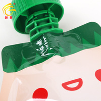 Pochette personnalisée en aluminium anti-humidité, emballage plastique laminé PET/AL/NY/CPE pour yaourt, gelée, jus de fruits, forme spéciale