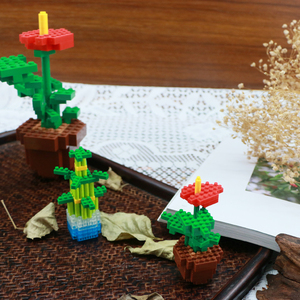 Yinyirun-blocs de construction personnalisés, bloc <span class=keywords><strong>nano</strong></span> en fleurs <span class=keywords><strong>3D</strong></span>, <span class=keywords><strong>puzzle</strong></span> de pixels, mini briques, jouets pour enfants - Product Image 5