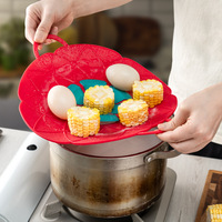 Outils de cuisson fleur couvercle en silicone bouchon de déversement couvercle en silicone pour casserole