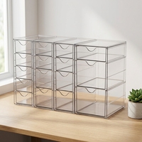 Tirelire Moderne Portable en Acrylique Transparent pour Adultes, Non Ouvrable, Pliable, Rotative, Boîte de Rangement pour Monnaie, Présentoir Transparent