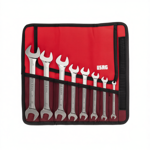 Usag Combination Wrench Set 8 Piece Metric Red Case <b>Tool</b> Kit - Product Image 2