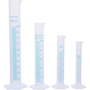 XZ LAB SUPPLIES Juego de Cilindros Graduados de Laboratorio de PP, 10 ml, 25 ml, 50 ml, 100 ml, Calibración Clara, 1 Año de Garantía, Personalizable - Product Image 1