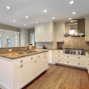 خاص جزيرة المطبخ مع خزانة مطبخ مصنوعة من الكلوريد متعدد الفينيل سعر الباب لوحة بيضاء - Product Image 1