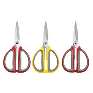 Tijeras de Cocina de Acero Inoxidable, Resistentes, Multiusos, para Barbacoa, 08A, Mango Bicolor, Tamaño Grande con Ranuras - Product Image 5