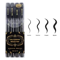 Stylo de calligraphie Guangna 207 rechargeable, stylo à pinceau souple en plastique, outil d'écriture pour copier les écritures et les signatures