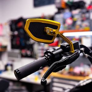 Accessoires de moto, miroirs de style performance, rétroviseurs CNC avec aspect carbone fin, universels pour <span class=keywords><strong>Harley</strong></span> <span class=keywords><strong>Davidson</strong></span> - Product Image 1