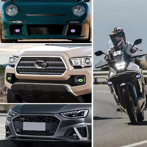 LED Car Dynamic Devil Eye Luz grande 3 pulgadas 33 Modo Car Light Modificación remota Eagle Eye 3D Lens Dynamic Pupils Headlight - Product Image 2