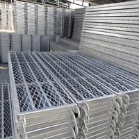 Planche de chantier en acier galvanisé, treillis diamanté, métal expansé, antidérapante, robuste, pour la construction, vente en gros Chine
