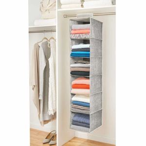 Organizador de Almacenamiento Colgante Plegable de 6 Estantes, de Tela No Tejida, para Guardar Suéteres y Ropa - Product Image 2