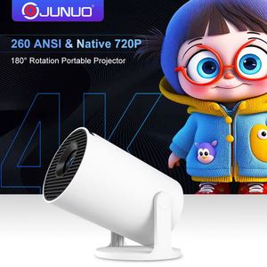 Proyector JUNUO HY300pro+ HY300 PRO+ 260 Lúmenes de Alta Definición 4K LCD, Proyector de Video Portátil con Android 11 para Hogar Inteligente - Product Image 2