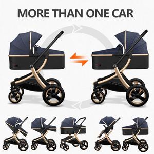 Poussette 3-en-1 de luxe pliable pour nouveau-né, siège auto et landau, offre spéciale - Product Image 6