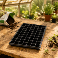 Plateau de semis réutilisable en plastique épais, robuste, pour la culture de légumes et de fleurs en ferme et jardin