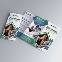 Stampa Personalizzata di Opuscoli Istruttivi Ecologici a 4 Colori CMYK, Volantini Pieghevoli su Carta Patinata Premium