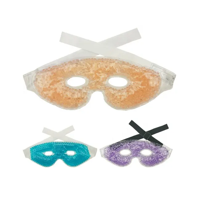 Pacotes de gelo reutilizáveis frios quentes com grânulos flexíveis venda quente gel eye mask