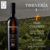 Vino de Jerez de Primera Calidad, Edición Limitada, Palo Cortado Tornería 500ml, Sabor Seco, Hecho en España