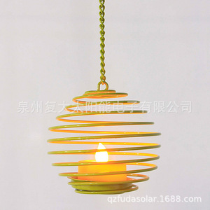 Solar Garden <b>Light</b> Iron Hanging <b>LED</b> Candle Lamp Outdoor Decor With <b>Light</b> <b>Sensor</b> And Mono Si Solar Cell - Product Image 3