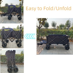 Carrello Pieghevole con Portellone Esteso, Carrello Extra Lungo con Capacità di 200 Libbre e Grandi Ruote per Ogni Terreno - Product Image 6