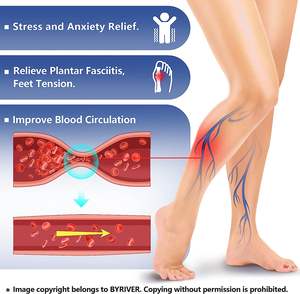 Bantalan pijat kaki, nyaman akupunktur batu giok dalam ruangan Plantar Fasciitis pijat alas kaki - Product Image 3