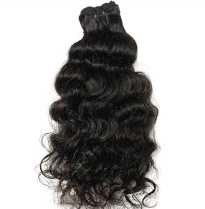 批发价格新抵达印度尼西亚自然波浪卷曲人发延伸100克未加工生发束 - Product Image 6