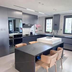 Ensemble complet de meubles, modèle d'armoire pour cuisine, style moderne, luxe, taille modulaire, fournisseur extérieur, armoire de cuisine personnalisée bon marché - Product Image 1