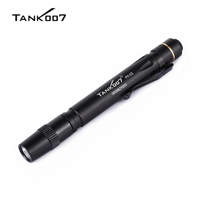 Tank007 PA02 Wholesale Tactical Flashlight Pocket Aluminum Alloy Penlight With Clip Mini Torch Light Nursing Medical Pen Light