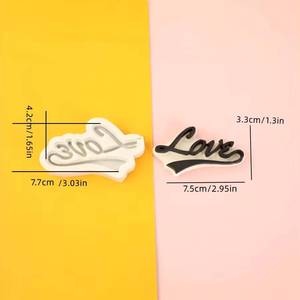 MUYULINS Love Letter <b>Silicone</b> Mold, suitable gummy candies, essential <b>silicone</b> mold for kitchen and dining, love letter - Product Image 3