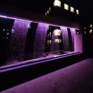 Güzel şelale etkisi programlanabilir grafik su duvar tasarımı ile dijital kapalı/açık su perdesi çeşme - Product Image 2