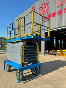 Anpassbare Scheren hebebühnen für die Handhabung von Lager material und den Betrieb in großer Höhe - Product Image 4