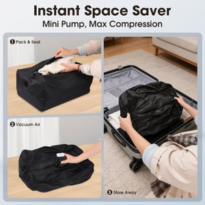 Sacs de voyage à compression sous vide étanches IP67 avec pompe 18L, cubes de rangement réutilisables pour valise, sac à dos, bagages - Product Image 2